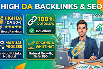provide safe SEO backlink package to rank on google page 1