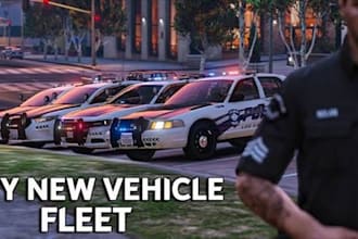 design custom fivem lspdfr ems, fire, law enforcement, or civilian liveries