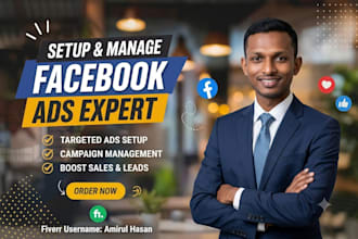 setup, manage and optimize high converting facebook ads campaign