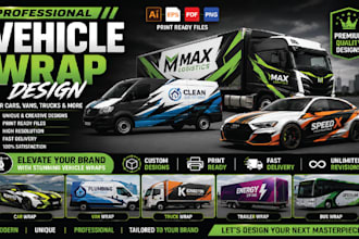 create professional vending machine wrap design