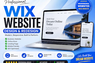 design, redesign wix website, wix business website