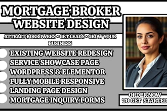 design a mortgage broker website that generates more leads
