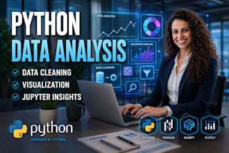 do deep data analysis, data visualization data cleaning using python in 24 hours