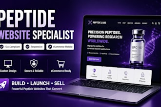 build research peptide website  woocommerce peptide website with payment gateway