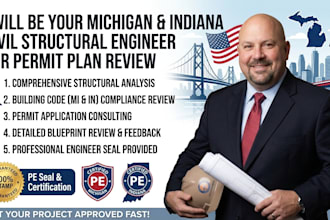 your michigan and indiana civil structural engineer for permit plan review