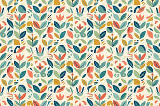 create modern seamless surface pattern design