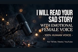 do emotional indonesian female voice over drama