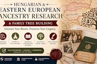 hungarian, eastern european ancestry research and family tree building