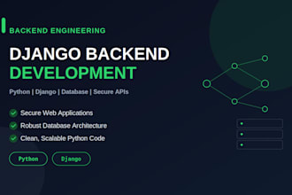 develop django rest API and backend for your web application