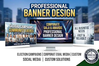 create professional custom banners for your business and events