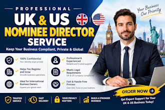 provide a professional UK US nominee director service