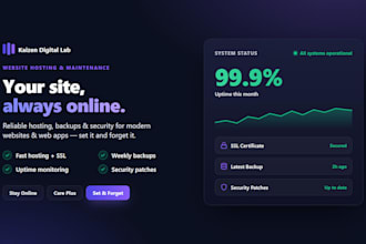 host and maintain your website for you
