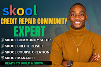 skool community setup skool credit repair skool setup skool course creation