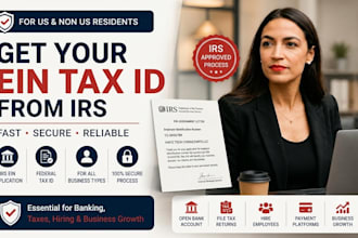 obtain your irs ein tax id for US and non US llc businesses and founders