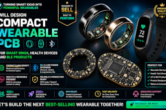 design compact wearable pcb for smart rings, health devices and ble products