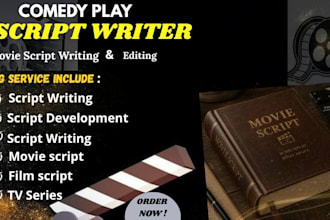 write comedy script, screenplay writing screenplay movie for youtube short video