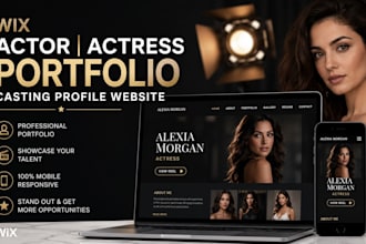build wix actor actress portfolio casting profile website