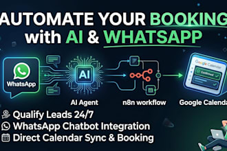 build ai appointment booking automation with calendar and whatsapp