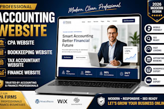 design accounting website CPA website bookkeeping tax accountant website