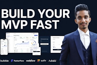 build bubble flutterflow webflow softr and adalo mvp apps