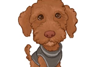 draw a cute illustration of your beloved pet