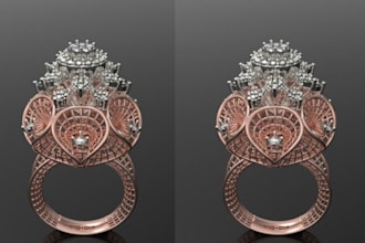 do 3d jewelry design cad jewelry rendering jewelry animation luxury gemstone