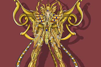 design stunning fantasy rpg anime and game characters