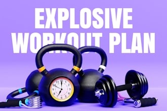 create explosive workout plan, fitness performance routine