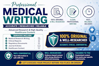 assist with advanced medical research and medical writing