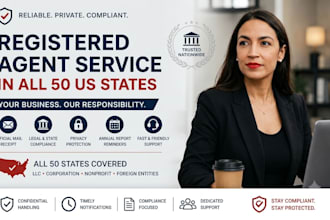 provide registered agent service in all 50 US states for your business and llc