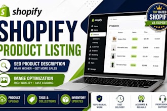 do shopify product listing SEO product descriptions