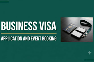handle your business visa application and event booking