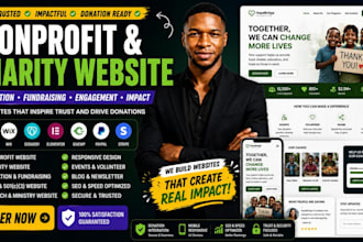 create charity website nonprofit website donation website ngo website