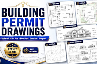 create professional building permit drawings for city approval