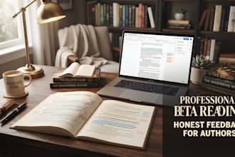beta reading services and book transcription in PDF