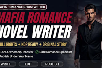 ghostwrite your bestselling mafia romance novel with full rights