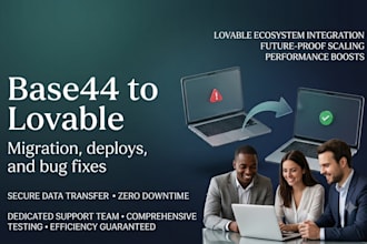 do base 44 expert fic base44 app migrate to lovable depoly base 44 bug fixing