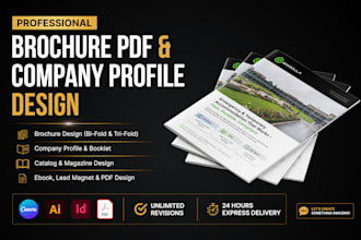 a modern and professional brochure