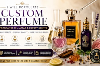 formulate custom perfume, fragrance oil, attar and luxury scents