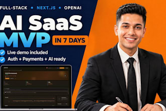 build your ai mvp saas prototype or custom web app