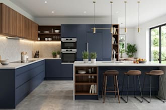 design modern 3d kitchen interior and cabinet layouts