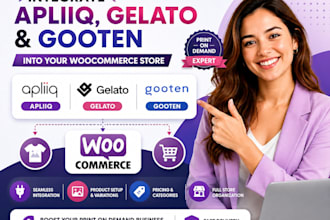 integrate apliiq, gelato, and gooten products into your woocommerce store