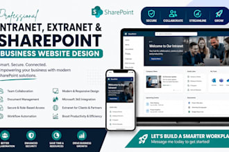 design intranet website, sharepoint, business site, extranet web