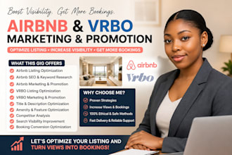 do airbnb marketing, airbnb promotion with airbnb listing to book listing