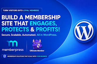 build wordpress ultimate member memberpress membership website