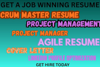 craft scrum master,  project management, agile resume and resume writing