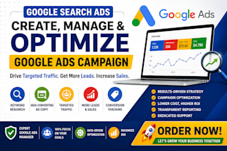 create and manage google search ads campaign