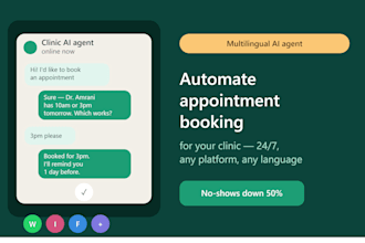 build a multilingual ai agent to automate clinic appointment booking and