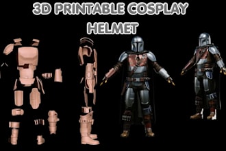 model custom wearable 3d cosplay armor cosplay helmet anime cosplay for printing