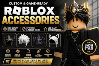 model ugc accessories 3d hair and clothing
